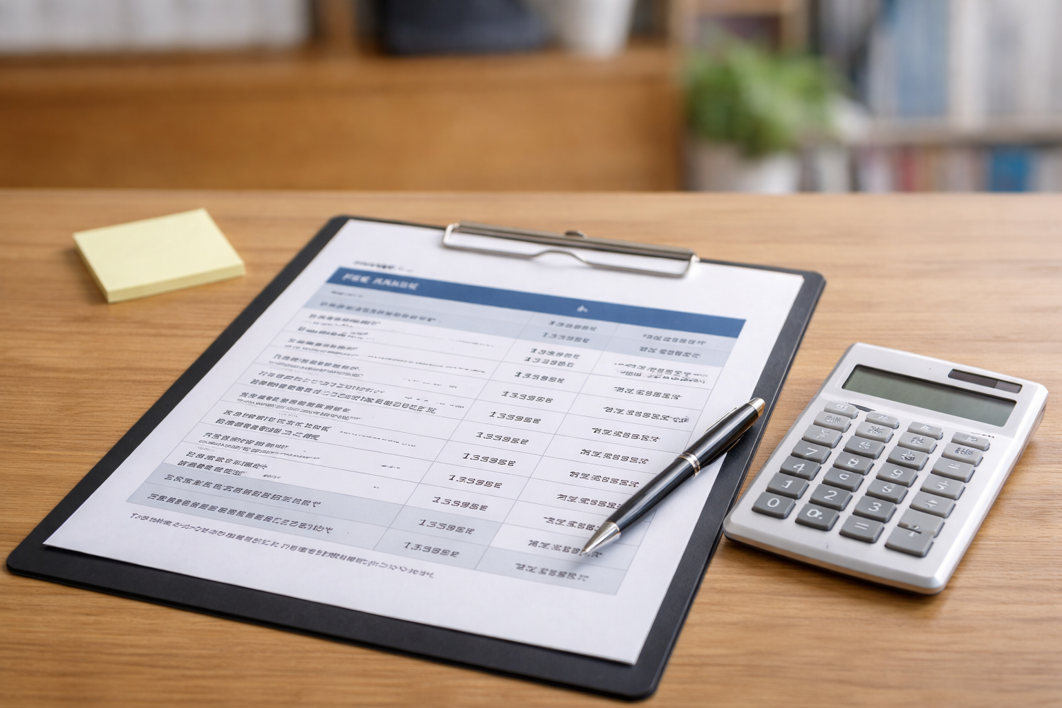 料金は事前に明確に｜入管業務料金表